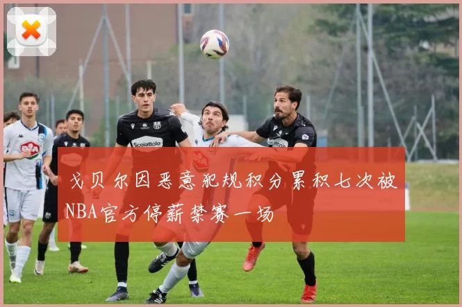 戈贝尔因恶意犯规积分累积七次被NBA官方停薪禁赛一场